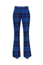 Maßgeschneiderte Tweed-Hose mit Schlag