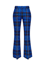 Maßgeschneiderte Tweed-Hose mit Schlag