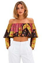 Top Bardot Estampado