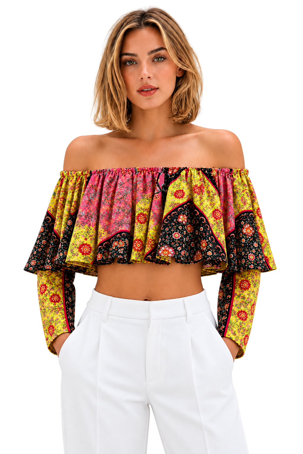 Top Bardot Estampado
