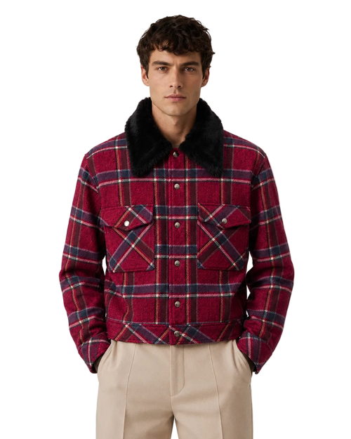 Karierter Wollblazer
