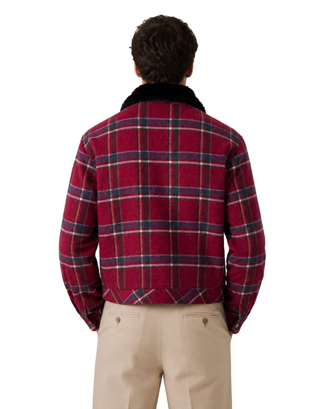 Karierter Wollblazer