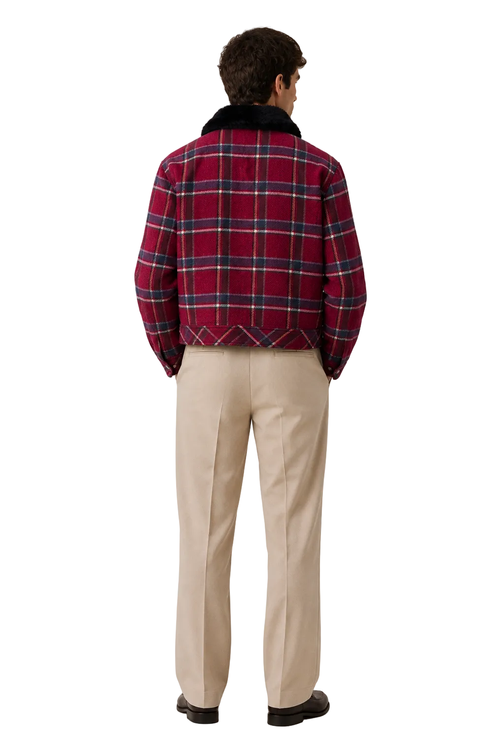 Karierter Wollblazer