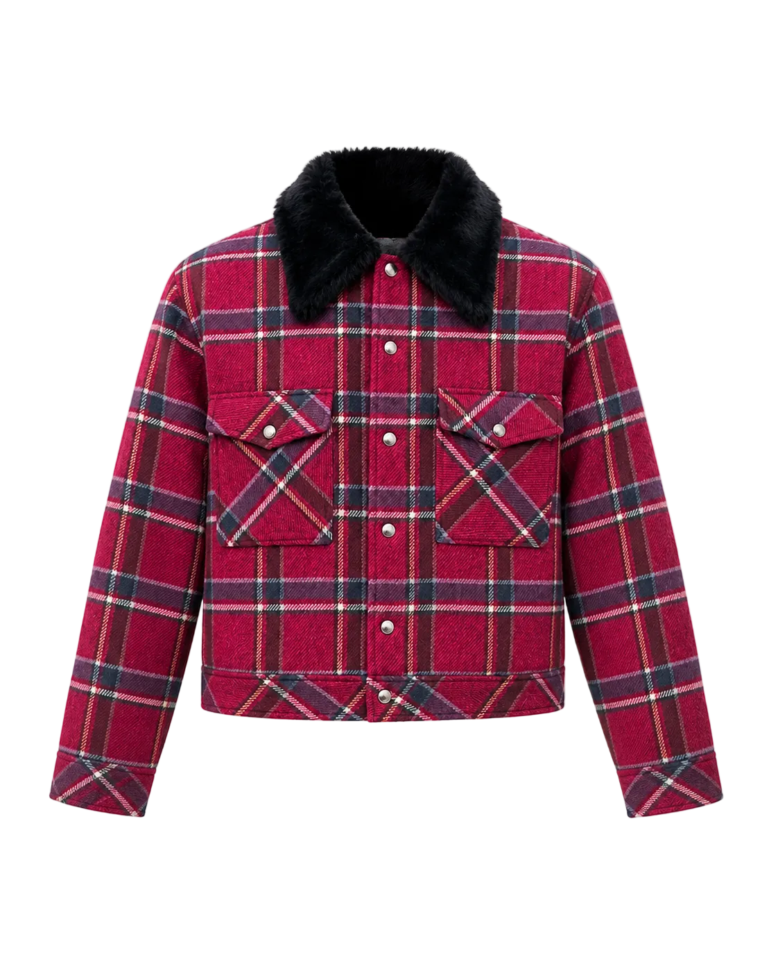 Karierter Wollblazer