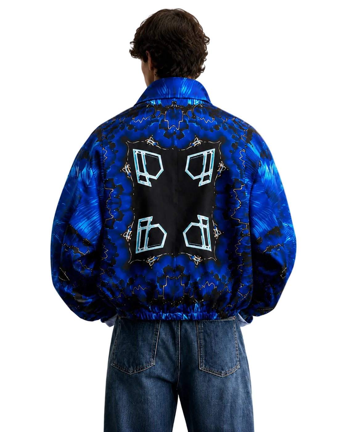 Bedruckte Satinjacke