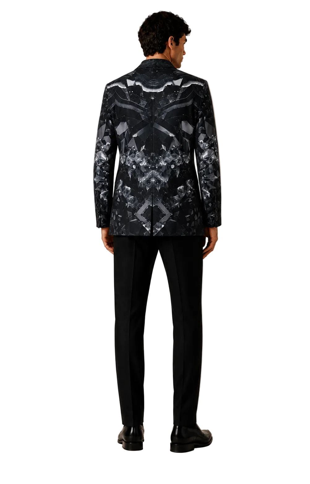 Bedruckter Satinblazer