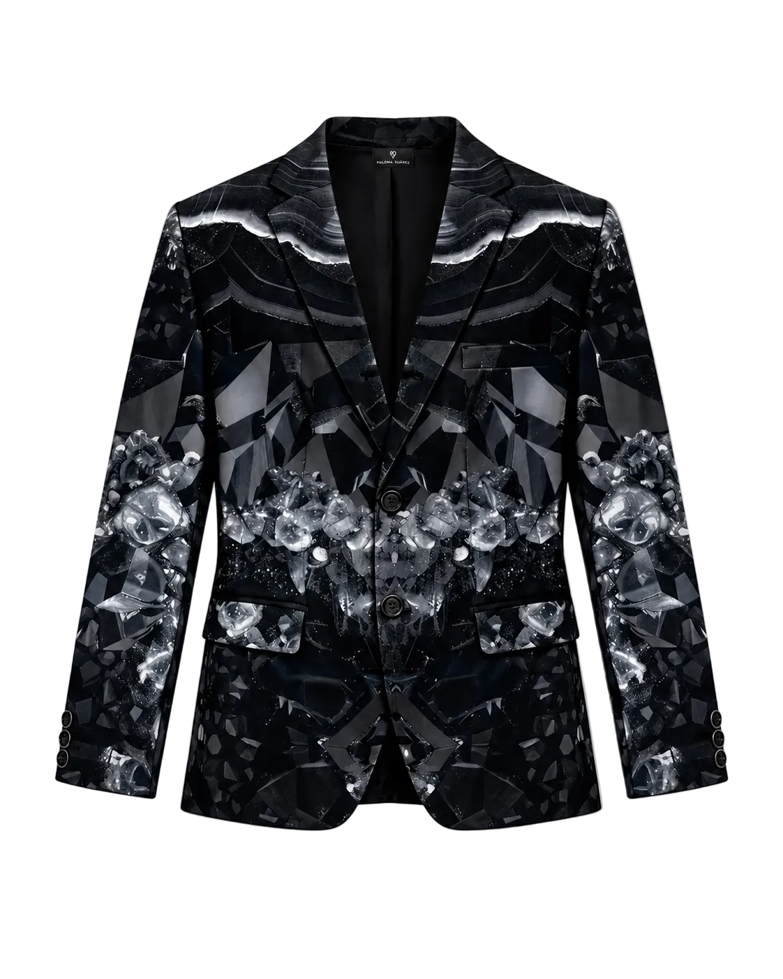 Bedruckter Satinblazer