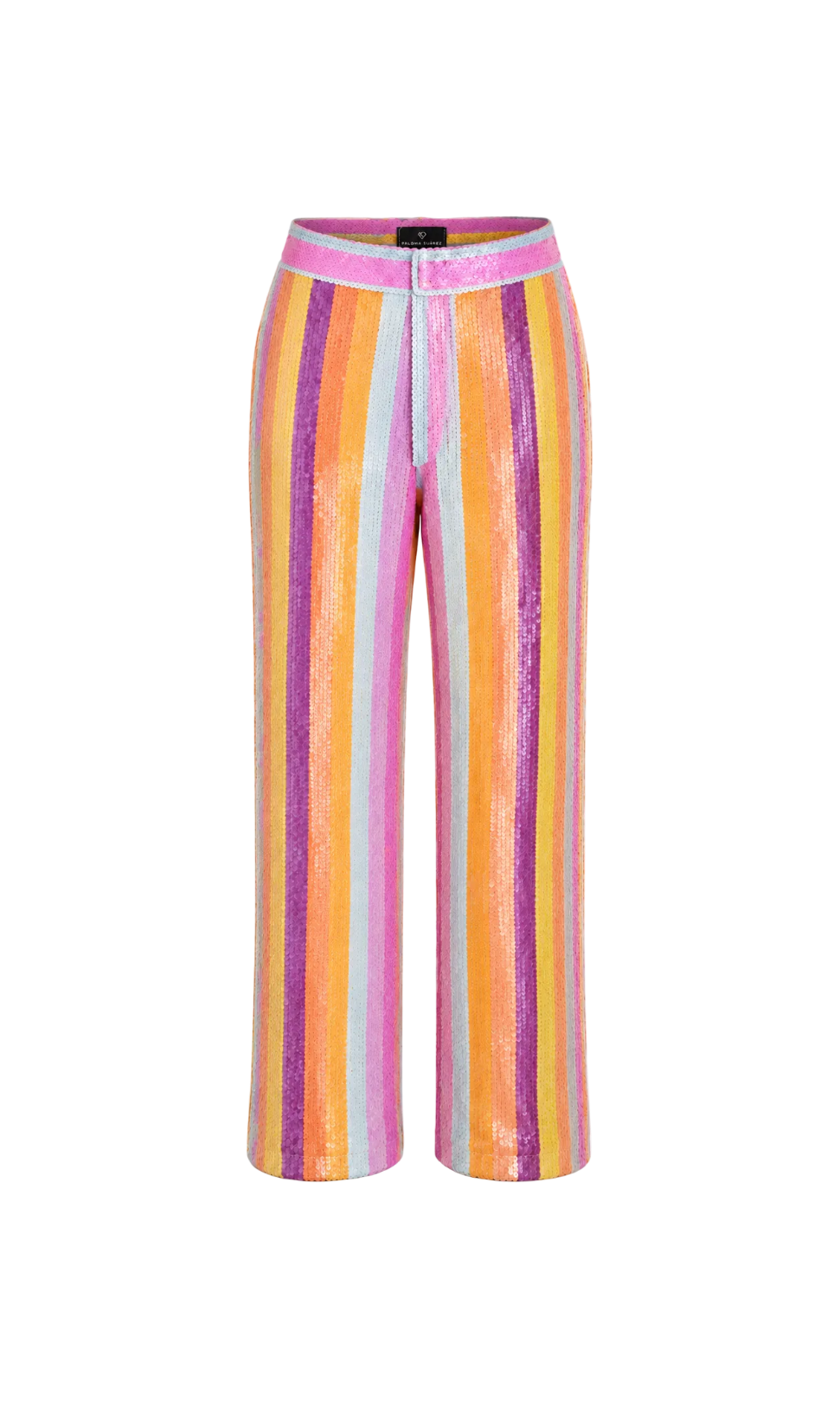 Mehrfarbige Pailletten-Schneiderhose