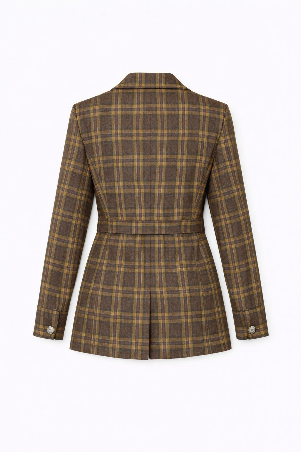 Checked Wool Sahariana Jacket