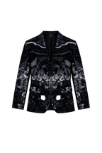 Printed Satin Blazer