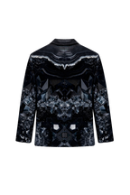 Printed Satin Blazer