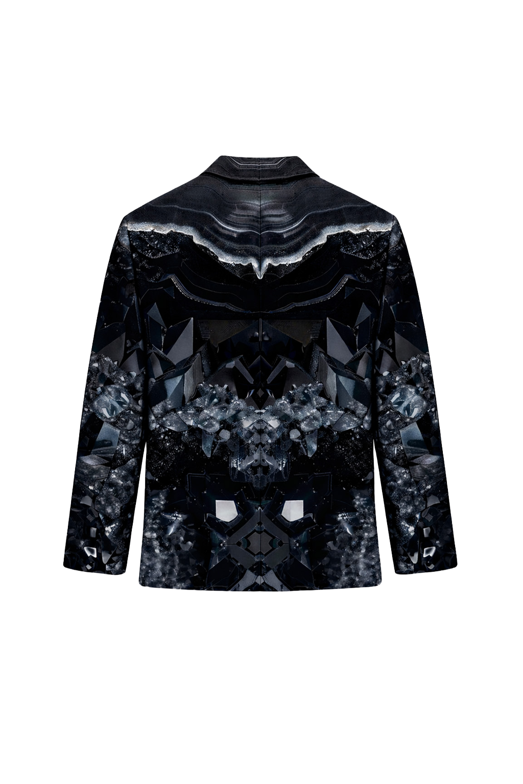 Blazer aus bedrucktem Satin