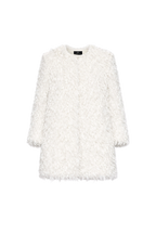 Mantel aus weichem Bouclé
