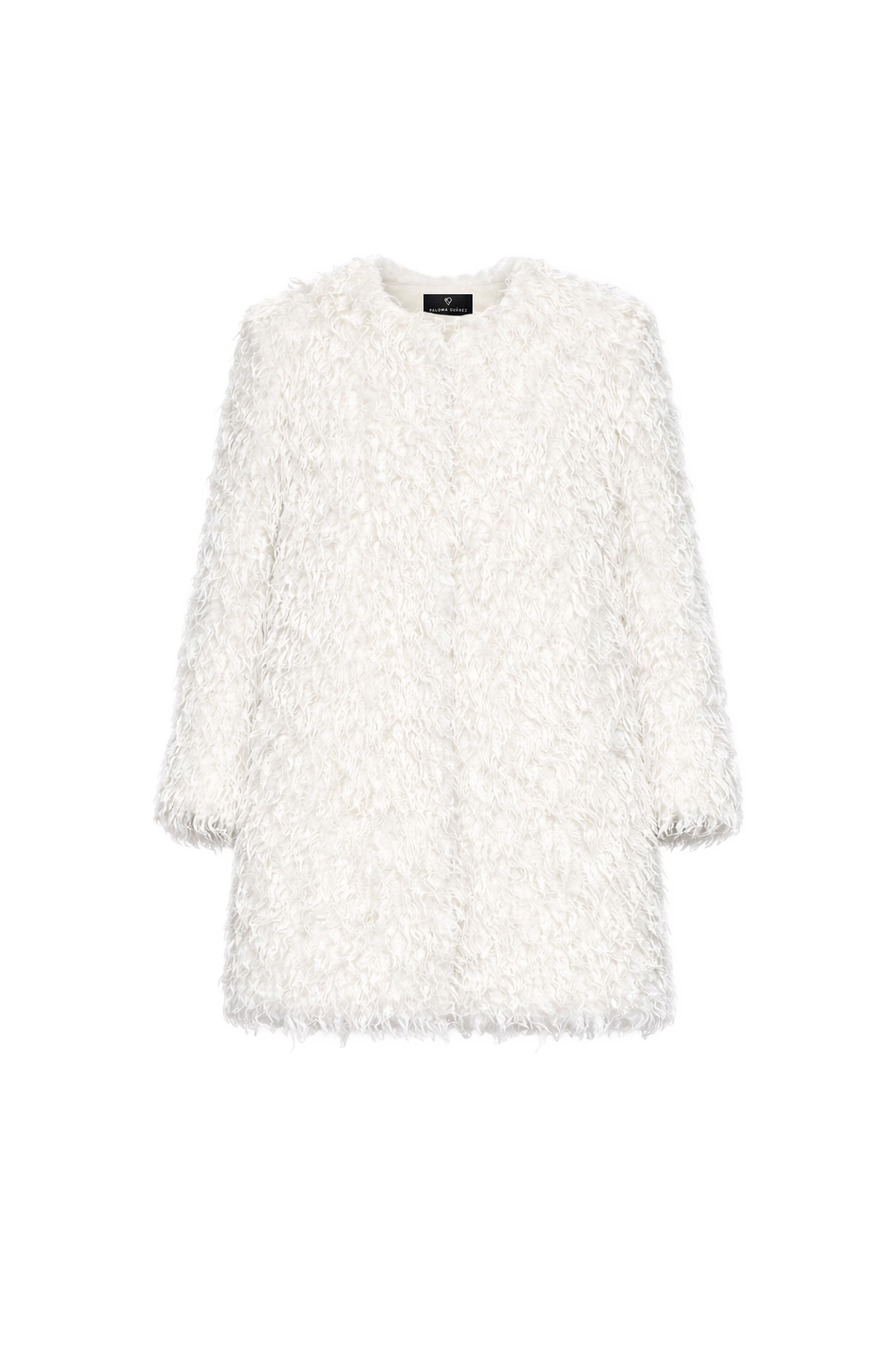 Mantel aus weichem Bouclé