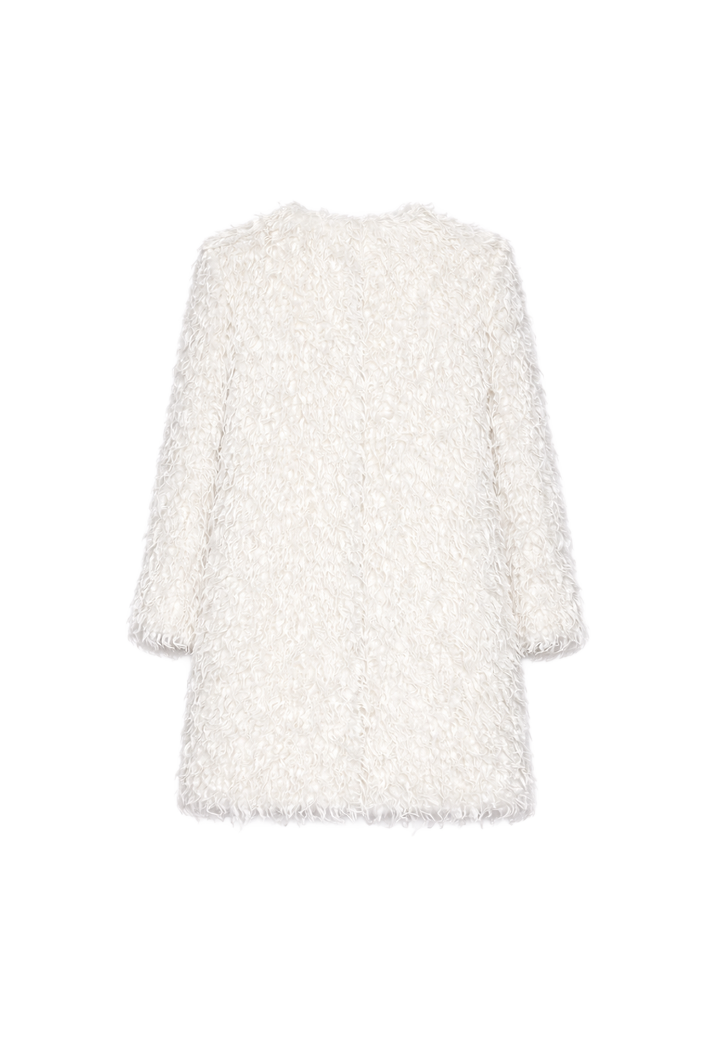 Mantel aus weichem Bouclé