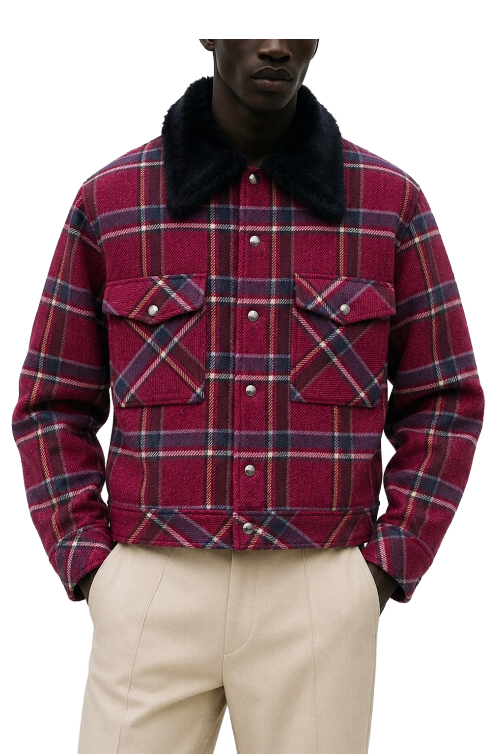 Checked Wool Jacket