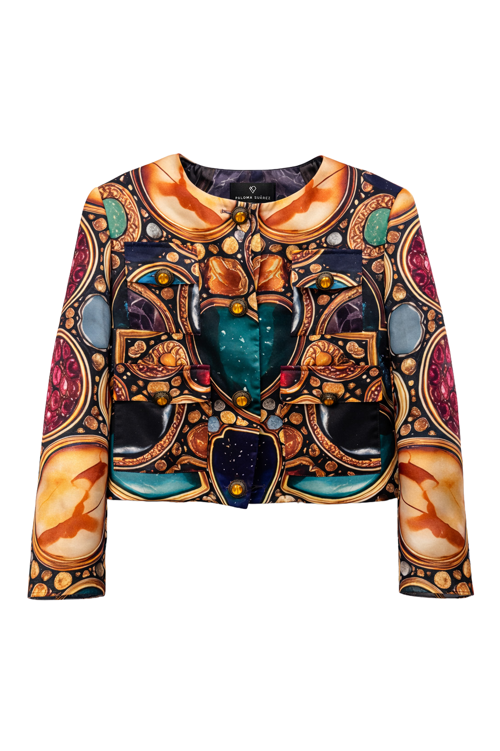 Bedruckte Satinjacke
