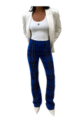 Maßgeschneiderte Tweed-Hose mit Schlag