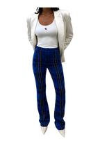 Maßgeschneiderte Tweed-Hose mit Schlag