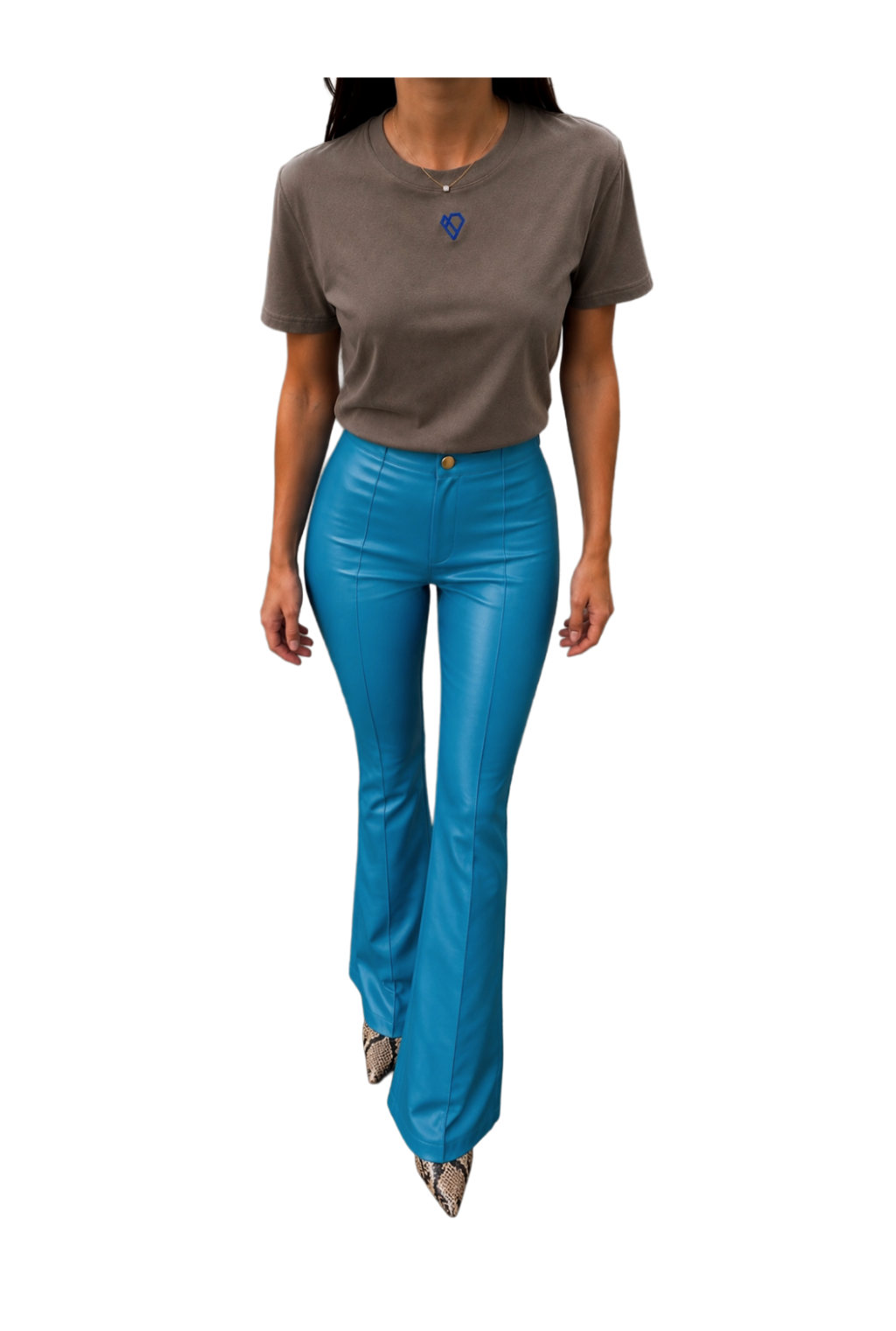 Flare Premium Vegan Leather Trousers