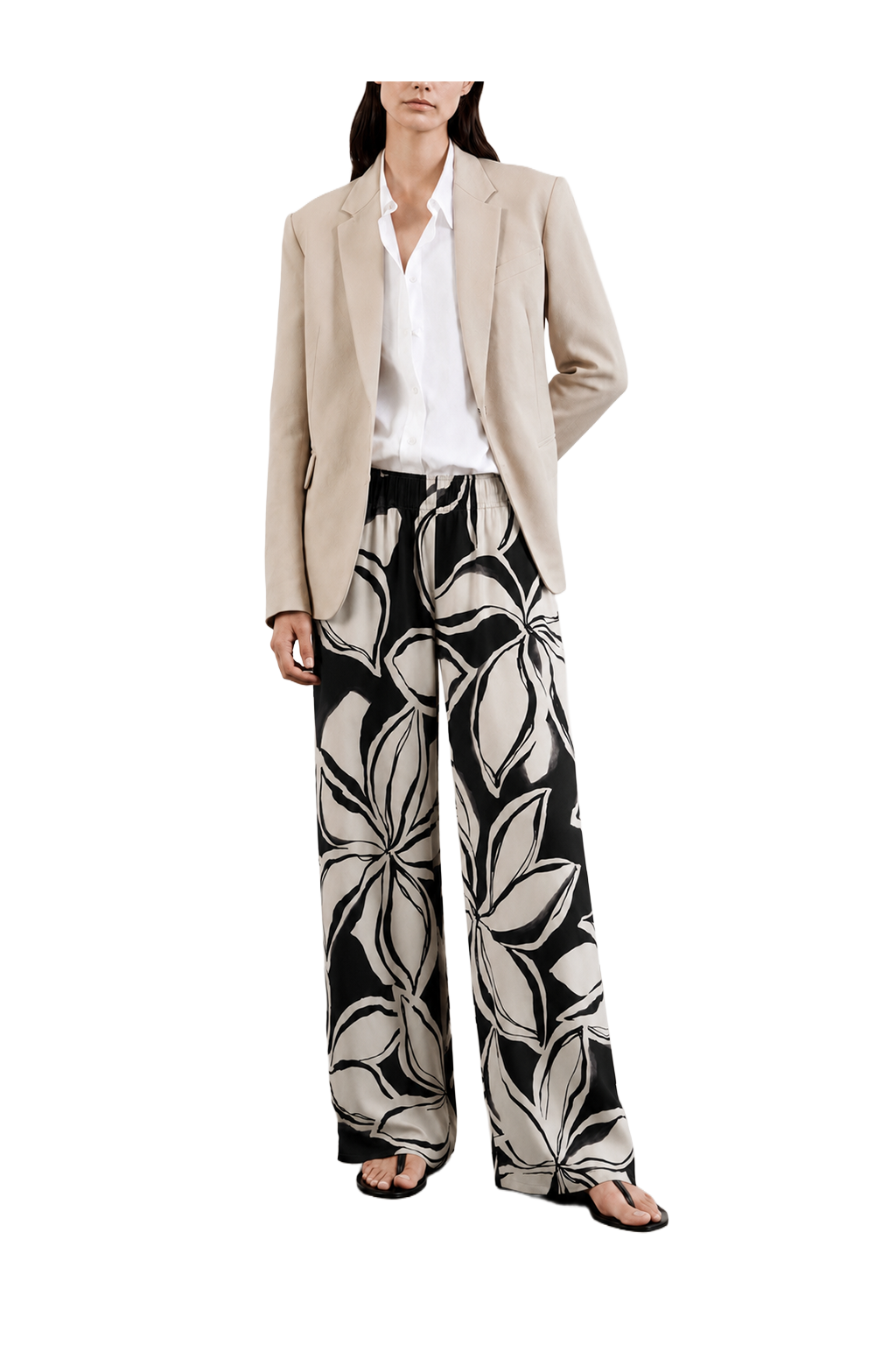 Relaxed Print Trousers