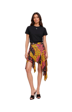 Falda Asimétrica Estampada