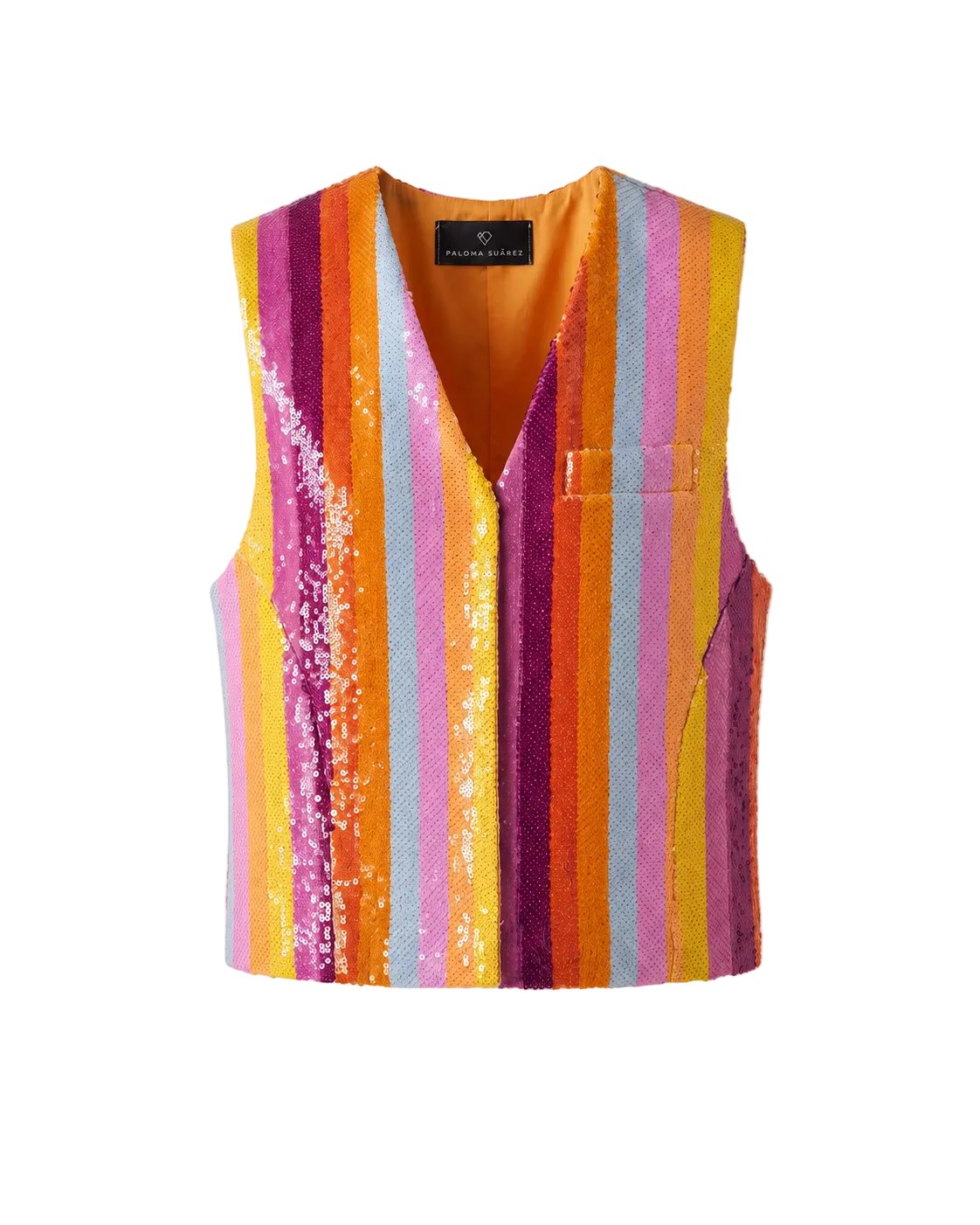 Chaleco de Lentejuelas Multicolores