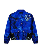 Chaqueta de satén estampada
