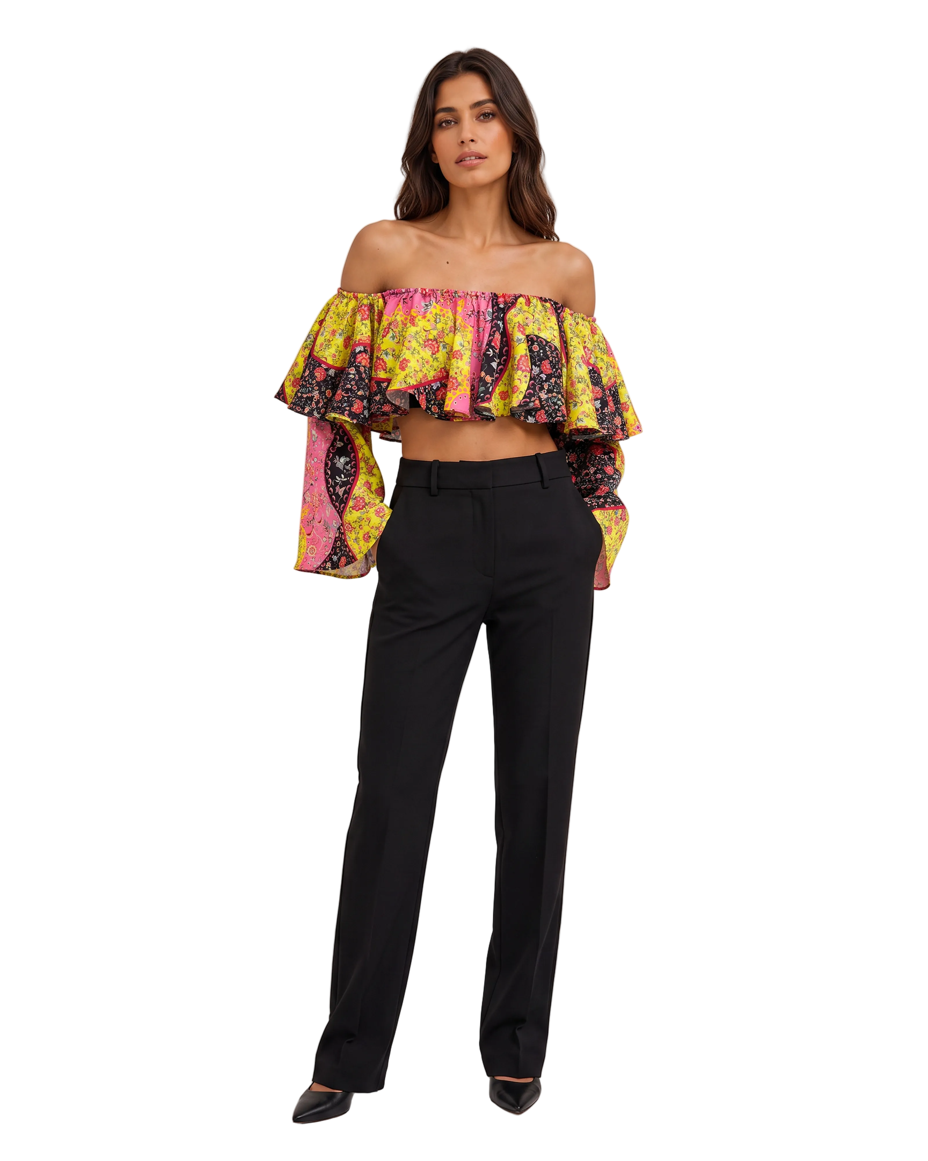 Top Bardot Estampado