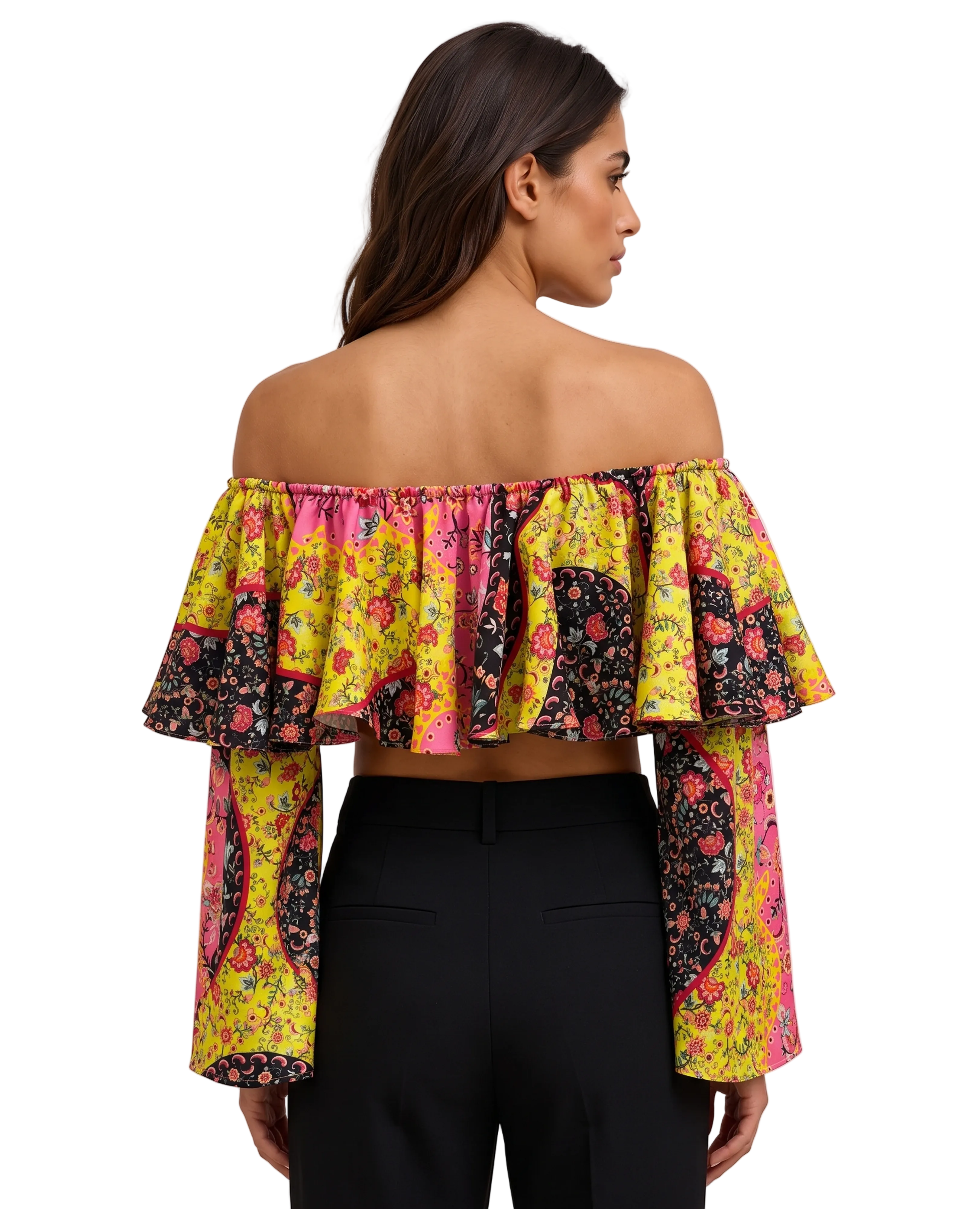 Top Bardot Estampado