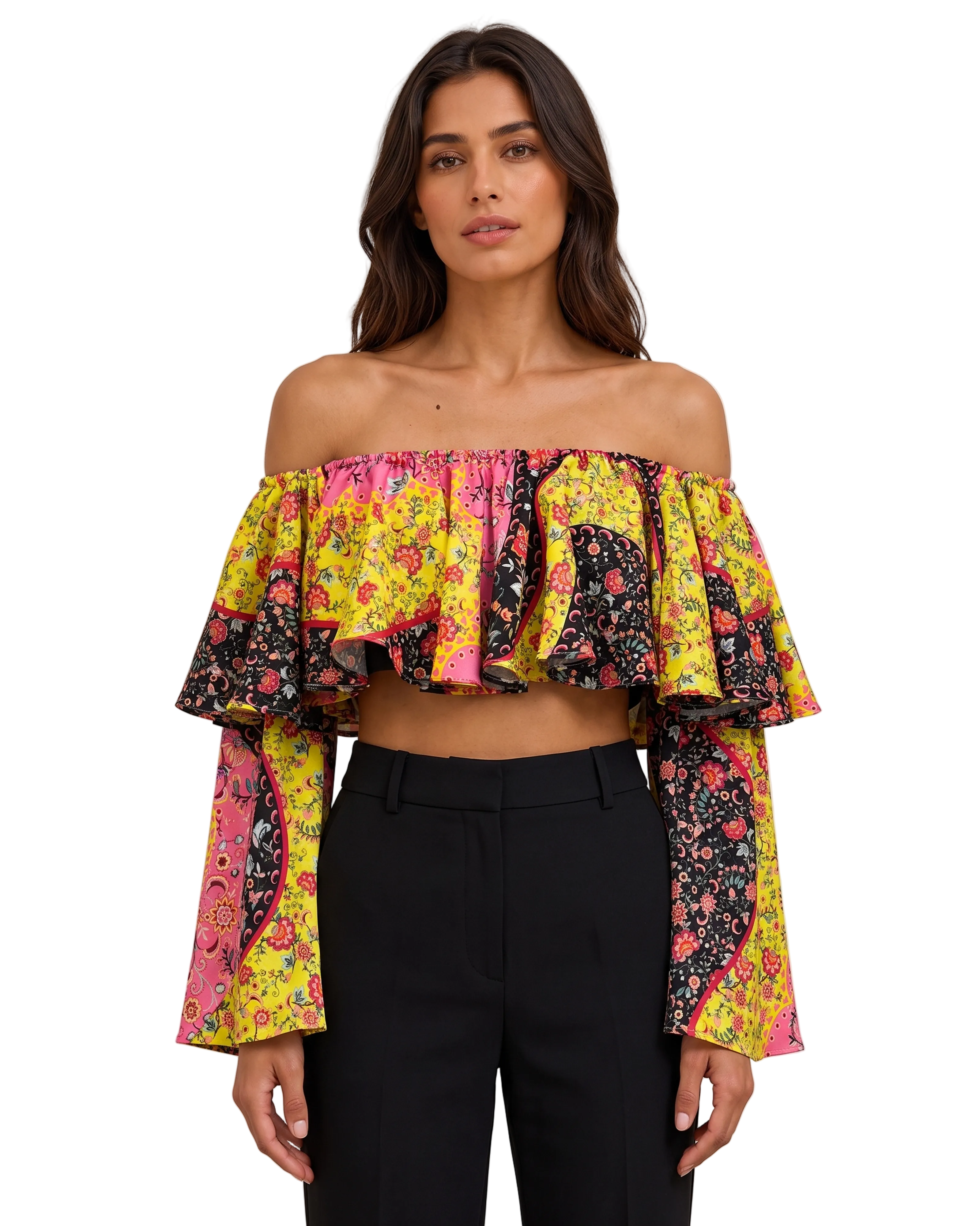 Top Bardot Estampado