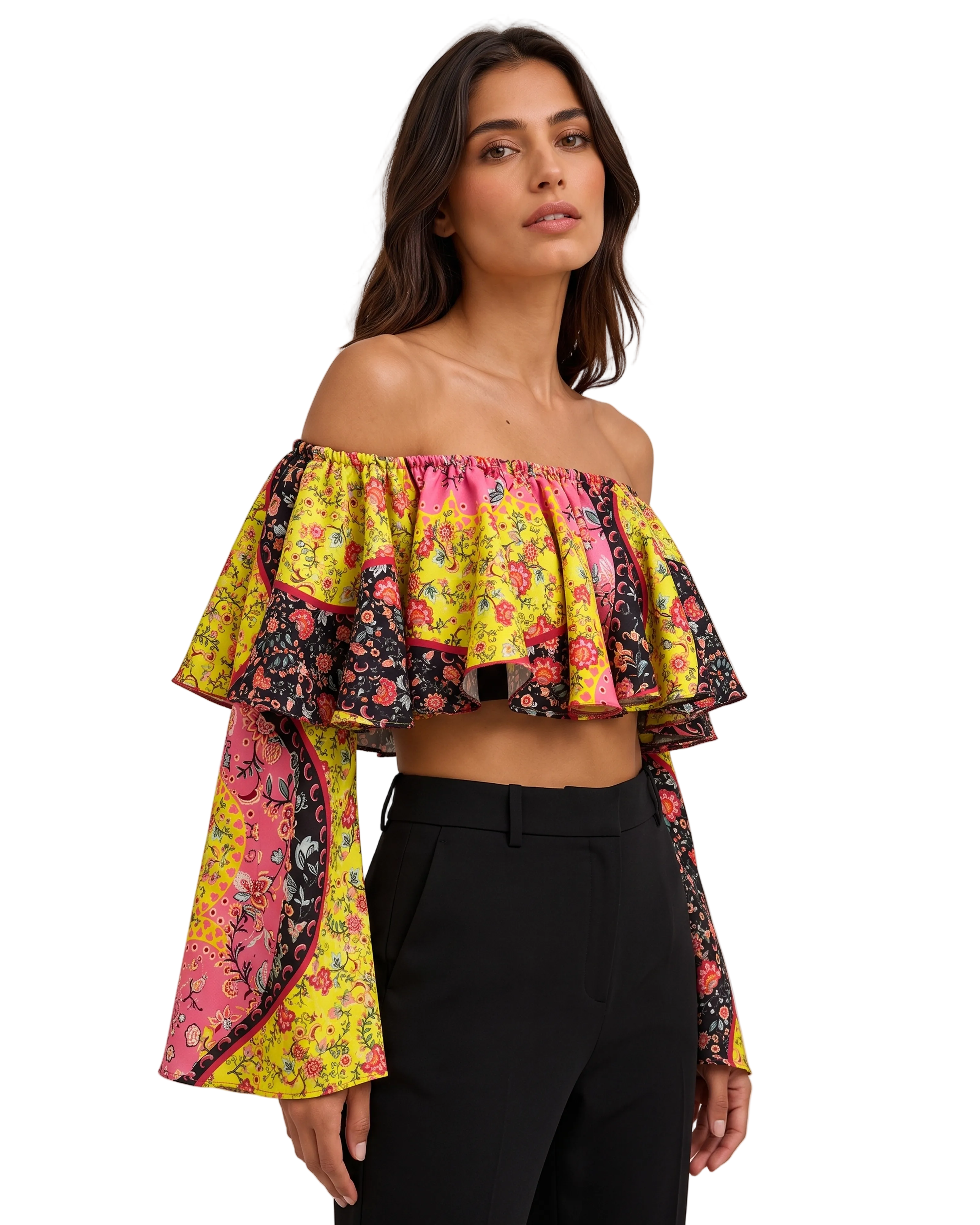 Top Bardot Estampado