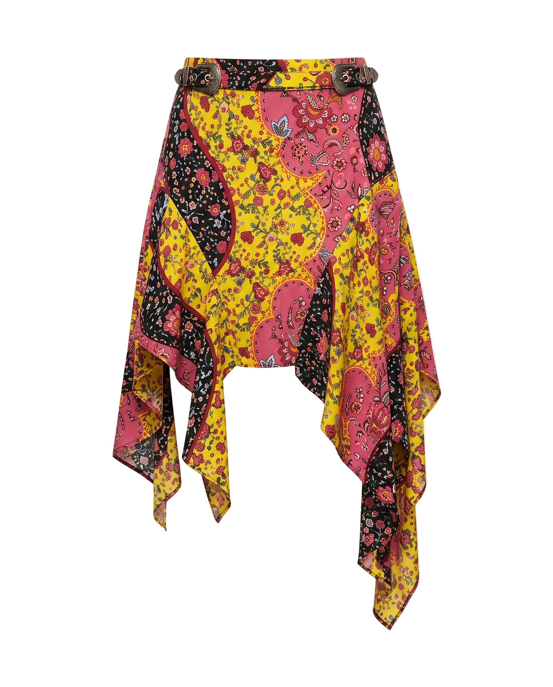 Asymmetrischer bedruckter Rock