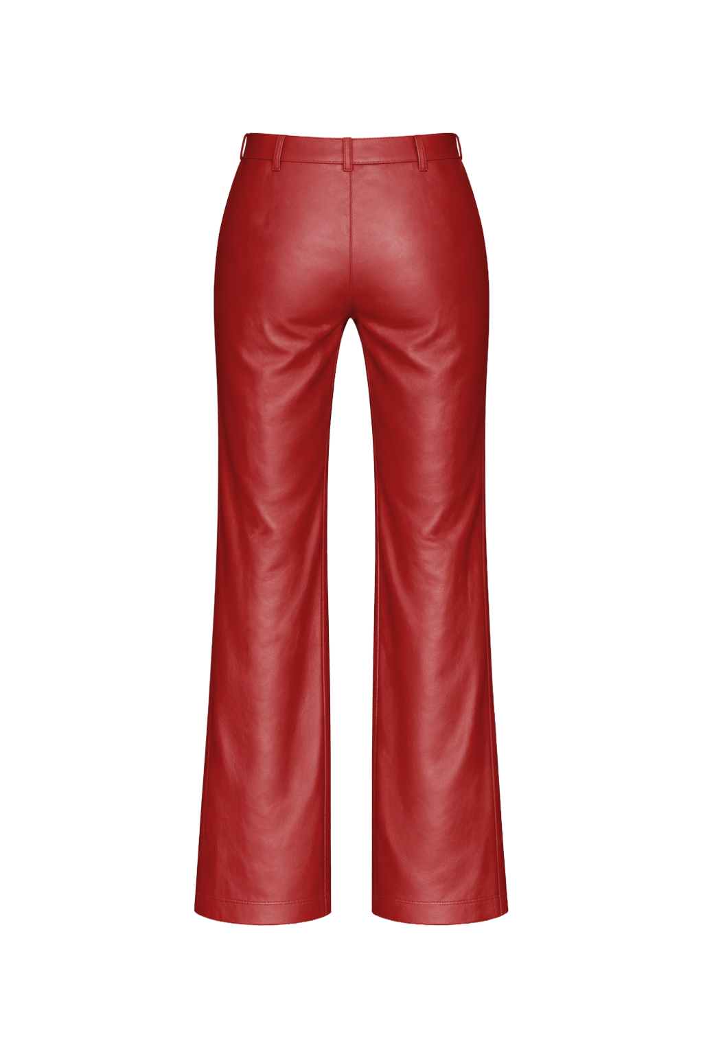 Belted Cargo Premium Vegan Leather Trousers